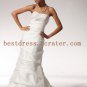Sheath Wedding Dress with Beading and Side Drape