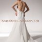 Simple Halter Open Back Summer Wedding Dress