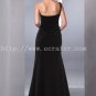 Sexy Black One Shoulder Prom Dress with Slit