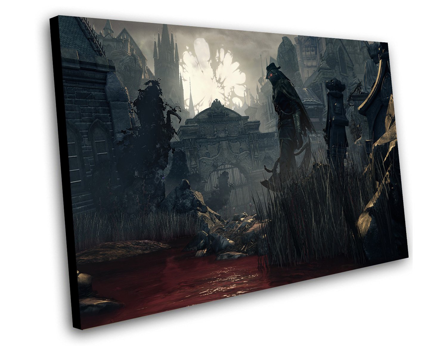 Bloodborne The Old Hunters Game 12"x16" (30cm/40cm) Canvas Print