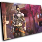 Overwatch Anniversary Cyberninja Hanzo Game  12"x16" (30cm/40cm) Canvas Print