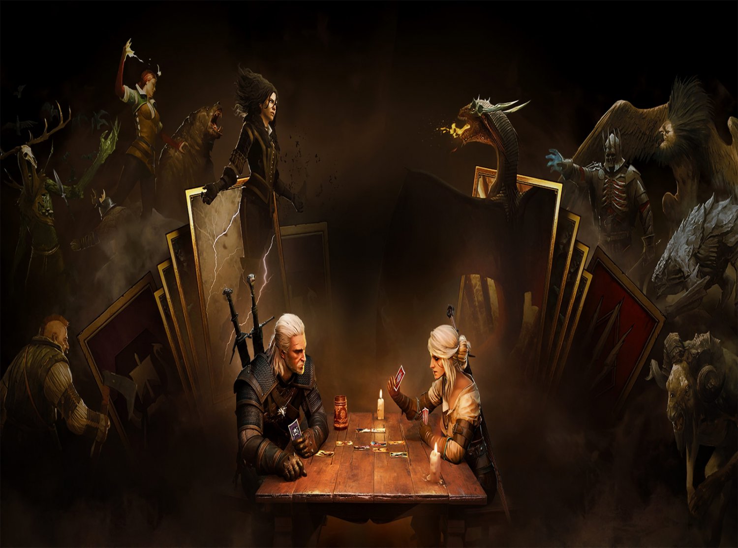 Gwent The Witcher 3 Card Game Wild Hunt 13"x19" (32cm/49cm) Poster