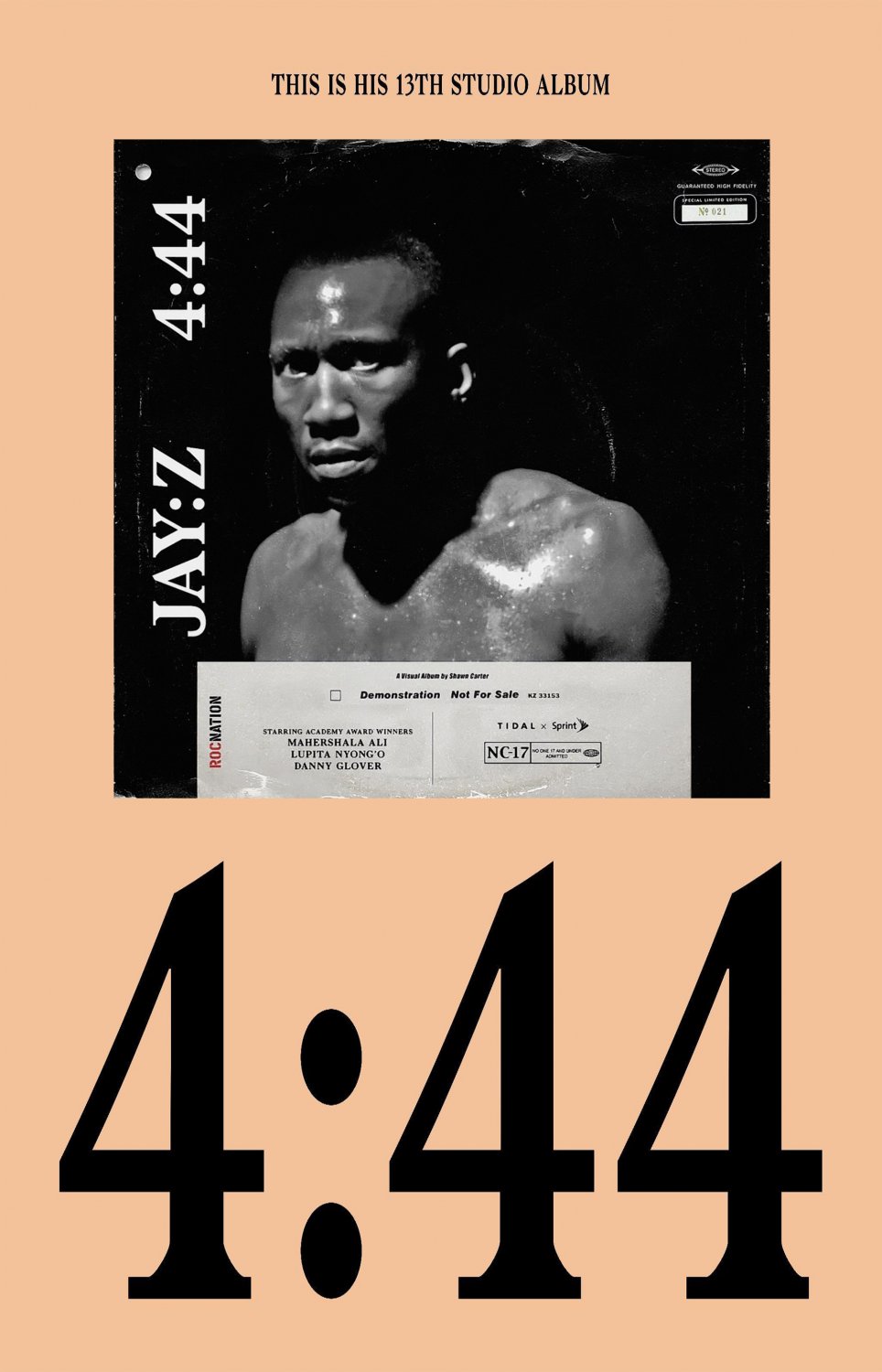 JAY-Z 4:44 Album 13"x19" (32cm/49cm) Poster