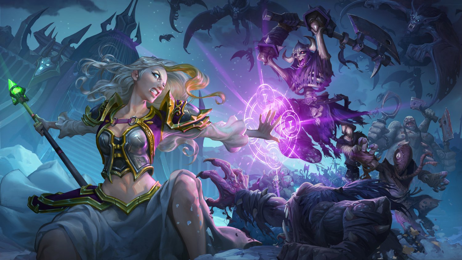 Hearthstone Knights of the Frozen Throne Game 13"x19" (32cm/49cm) Poster