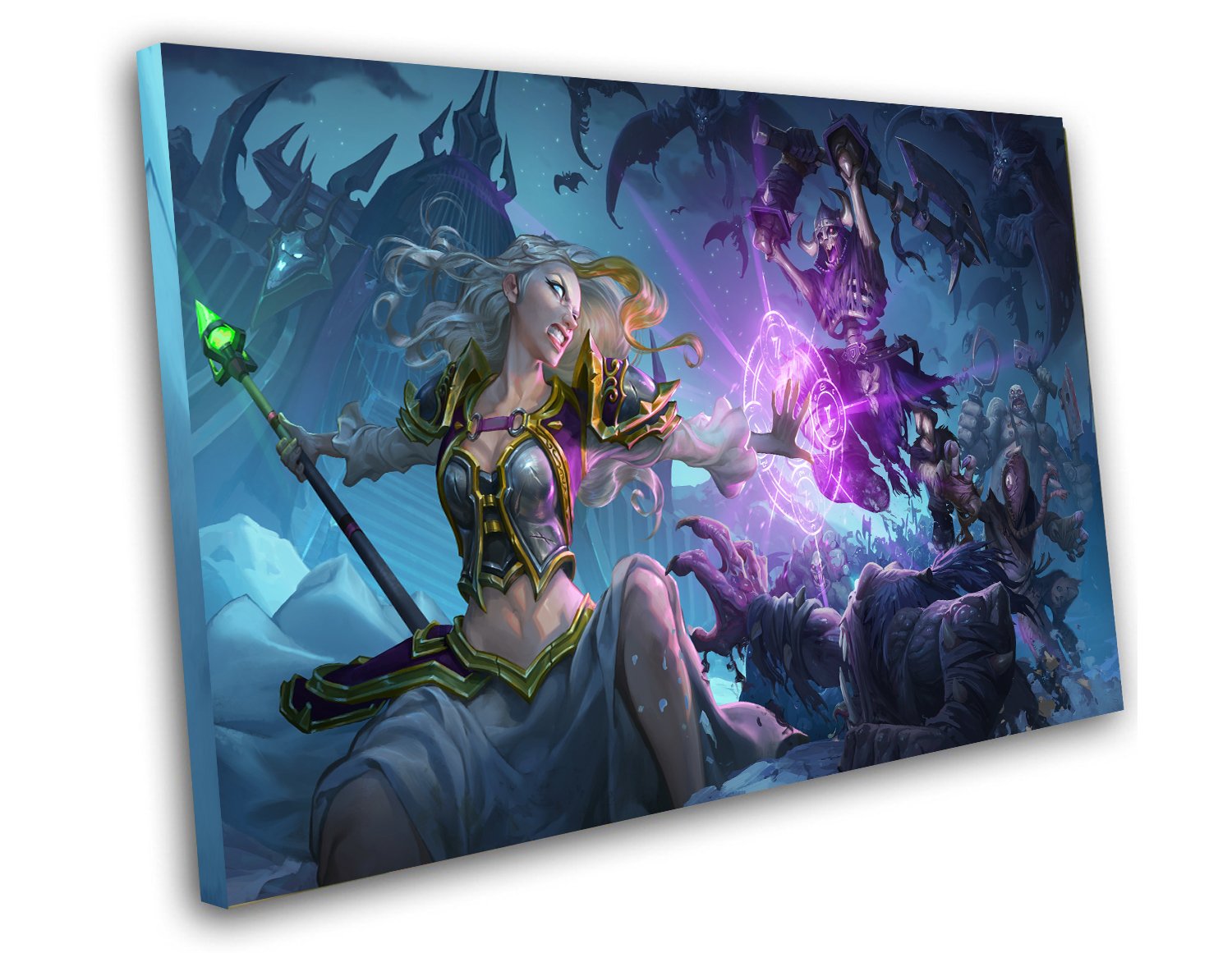 Hearthstone Knights of the Frozen Throne Game 8"x12" (20cm/30cm) Canvas Print