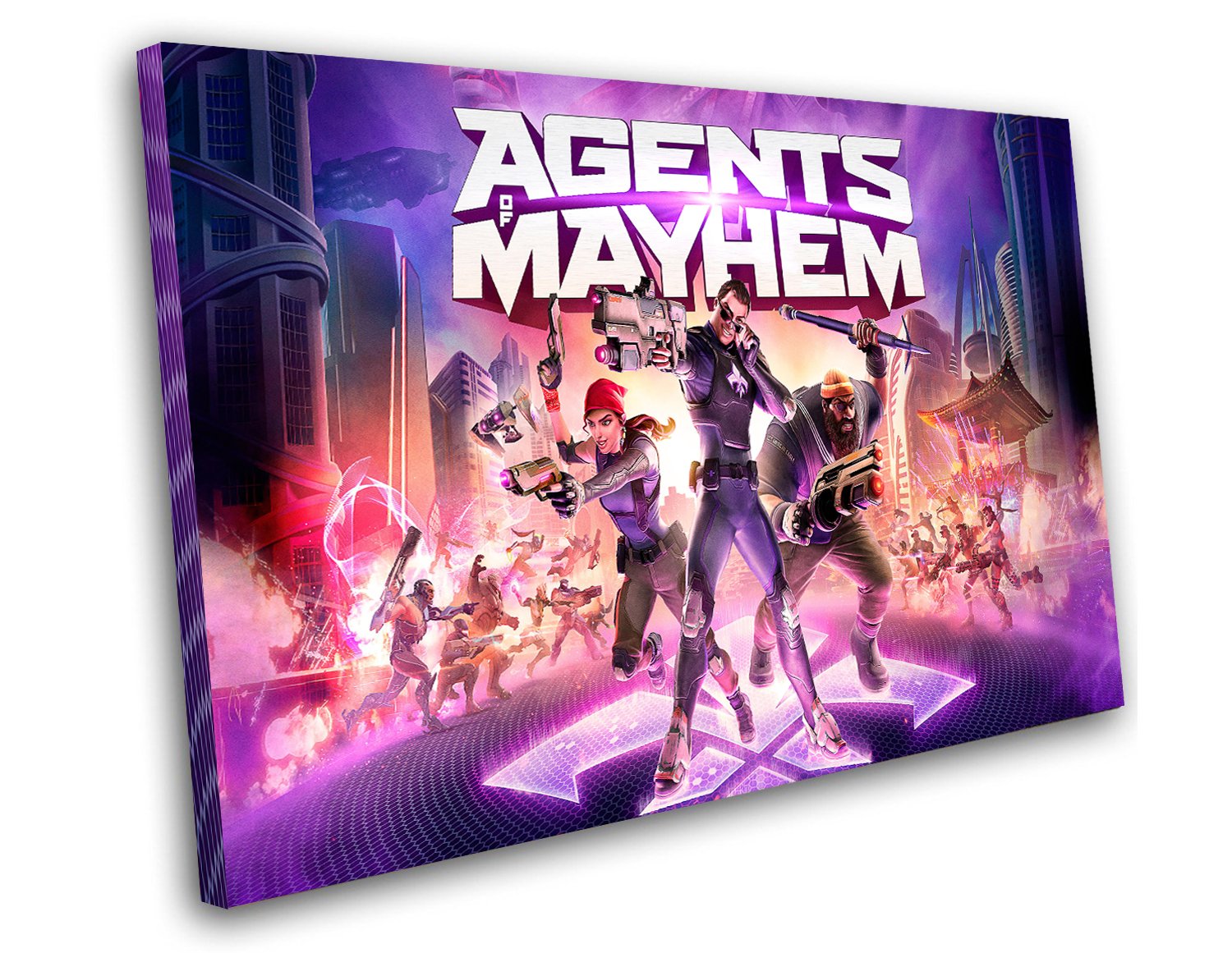 Agents of Mayhem Game 12"x16" (30cm/40cm) Canvas Print