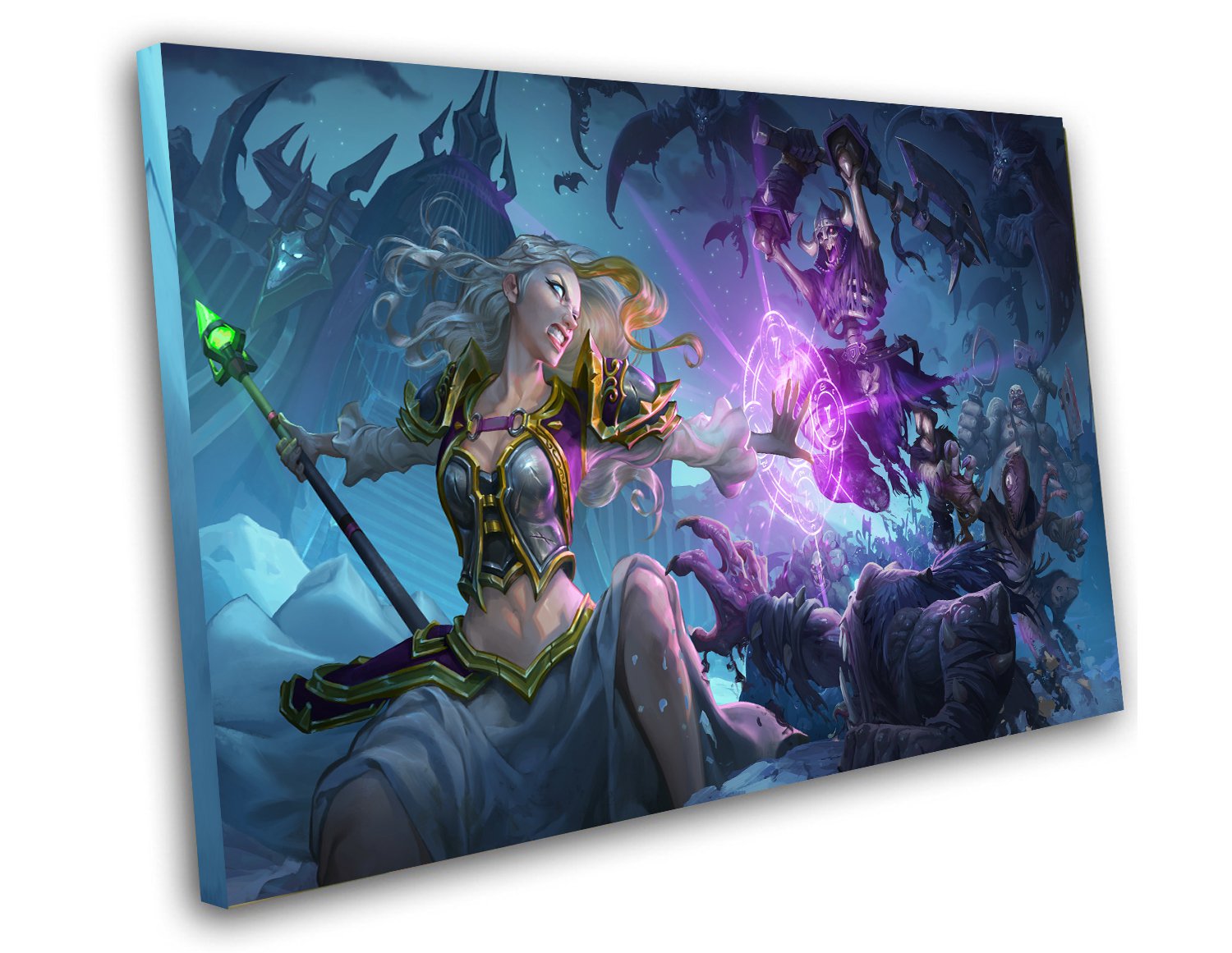 Hearthstone Knights of the Frozen Throne Game 12"x16" (30cm/40cm) Canvas Print