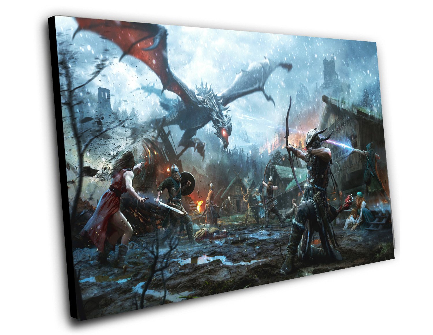 The Elder Scrolls Legends Heroes of Skyrim  8"x12" (20cm/30cm) Canvas Print