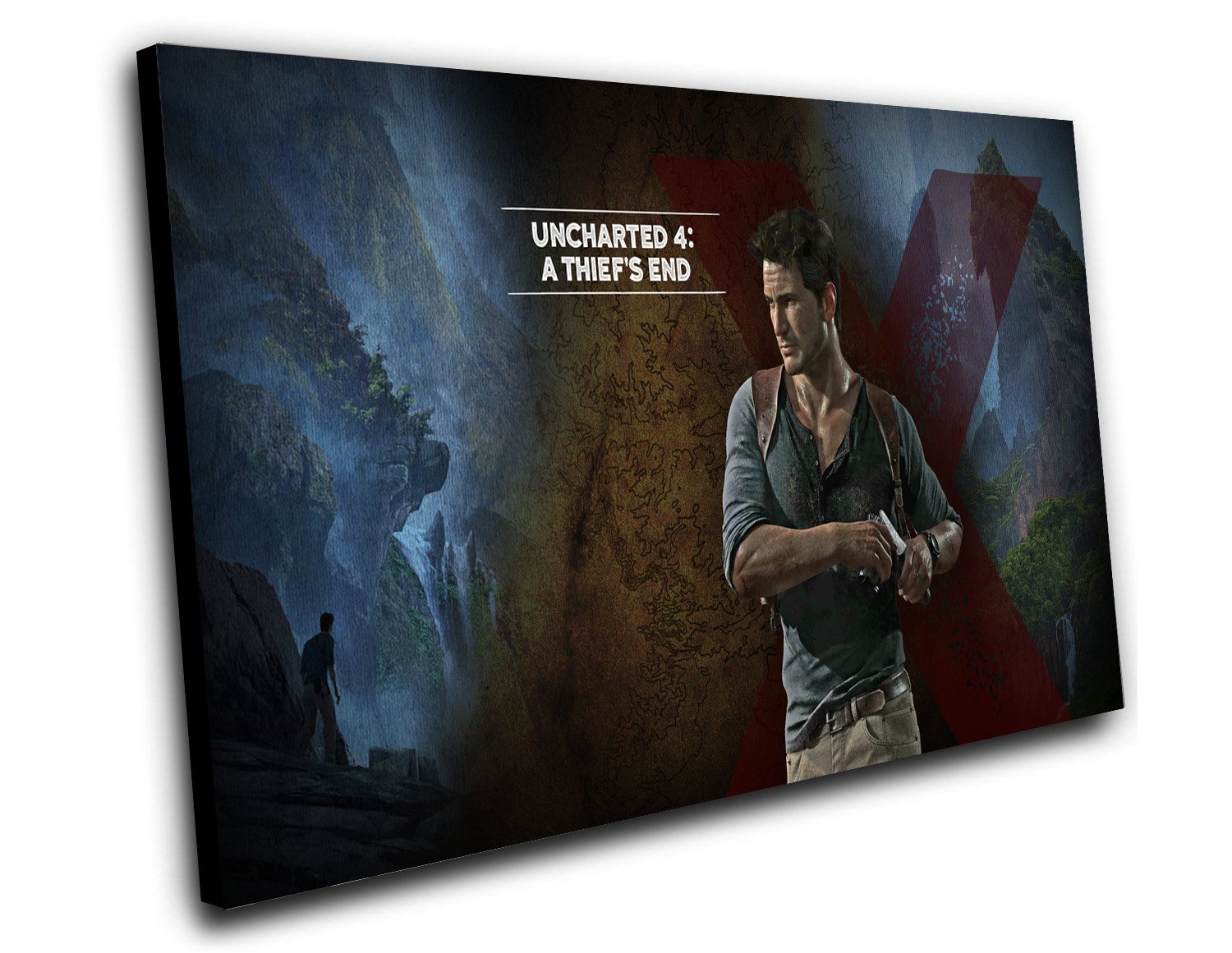 Uncharted 4 A Thief's End Game 12"x16" (30cm/40cm) Canvas Print