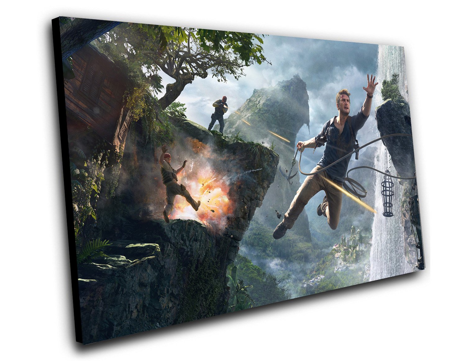 Uncharted 4 A Thief's End Game 12"x16" (30cm/40cm) Canvas Print