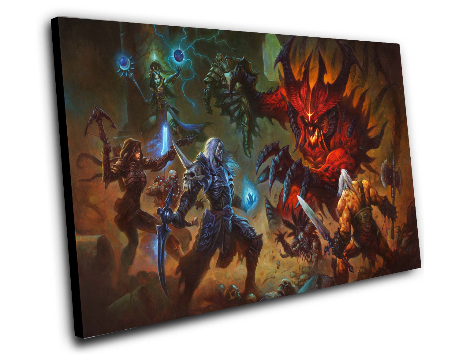 Diablo 3 Necromancer Game 12"x16" (30cm/40cm) Canvas Print