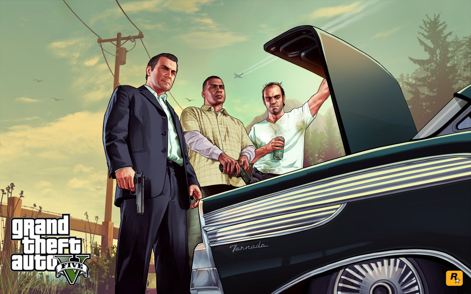 Grand Theft Auto 5 V Game 13"x19" (32cm/49cm) Poster