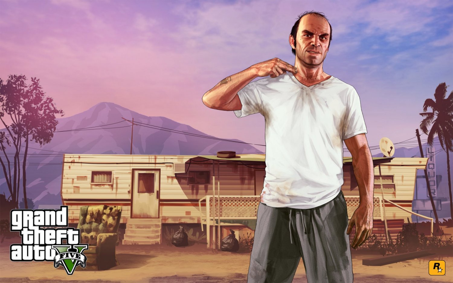 Grand Theft Auto 5 V Game 18"x28" (45cm/70cm) Poster