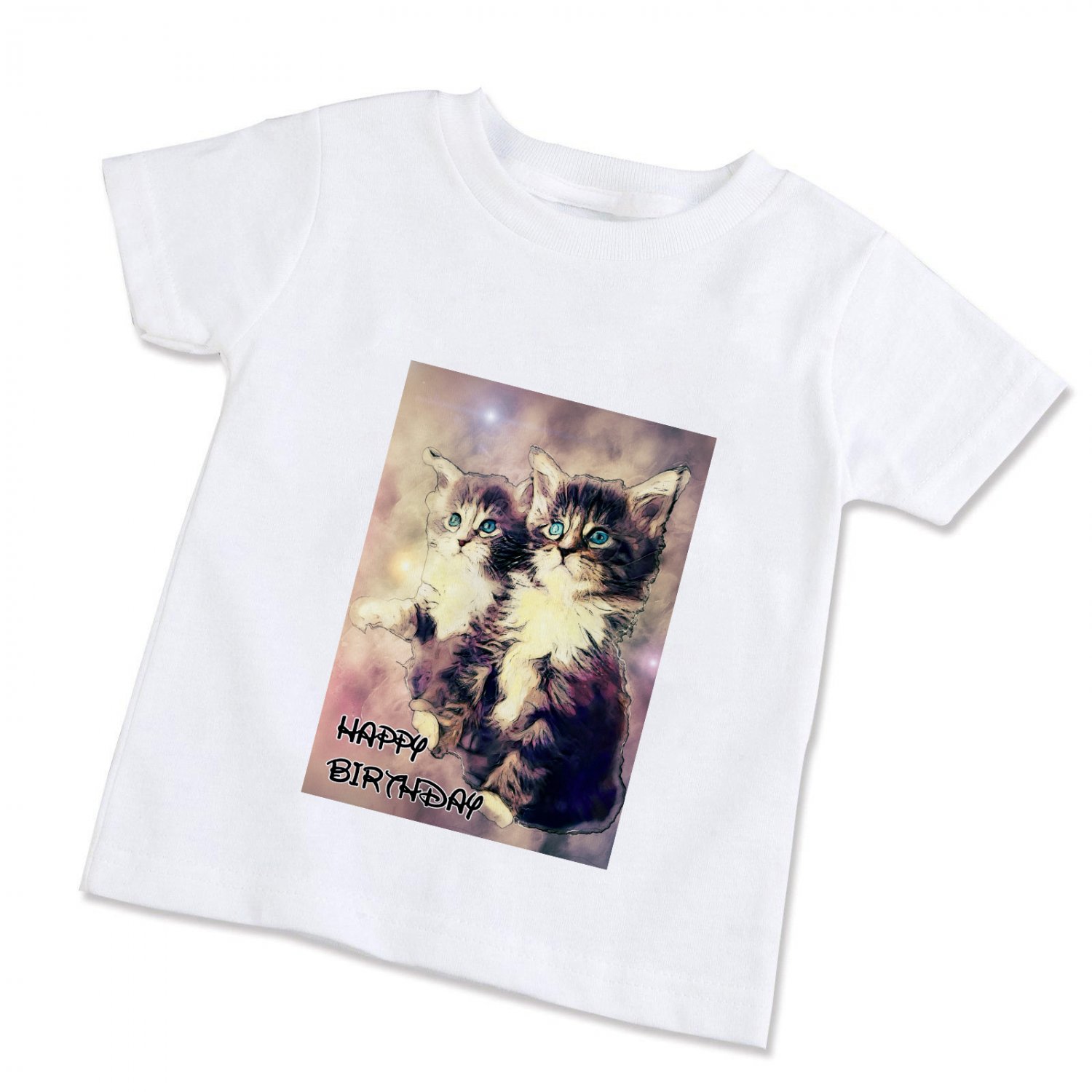 Happy Birthday Cat  Unisex Children T-Shirt (Available in XS/S/M/L)
