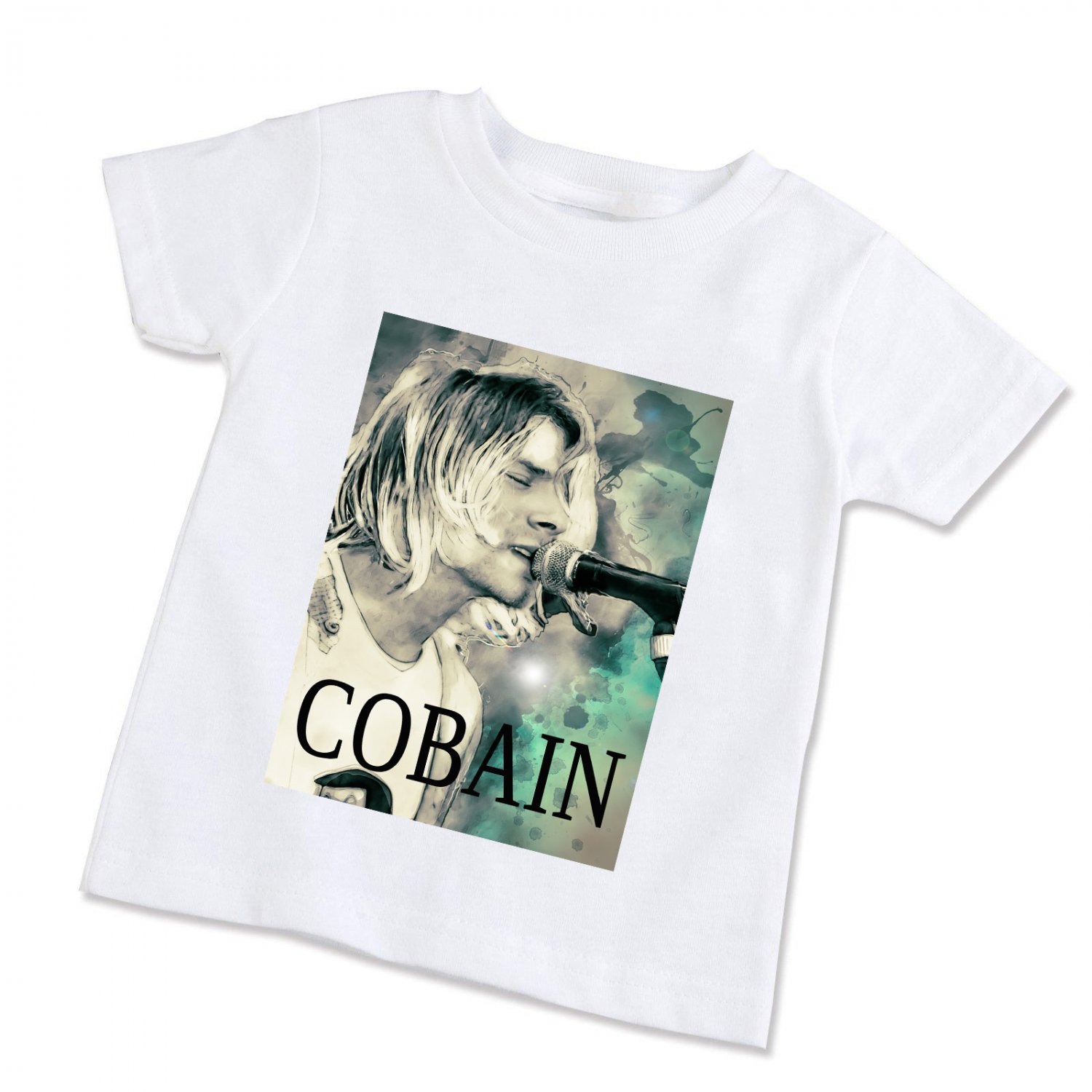 Kurt Cobain Nirvana Unisex Children TShirt (Available in XS/S/M/L)