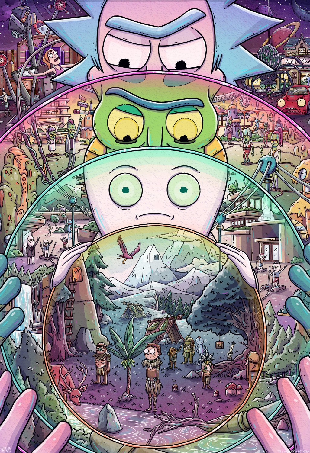 Rick and Morty   13"x19" (32cm/49cm) Poster