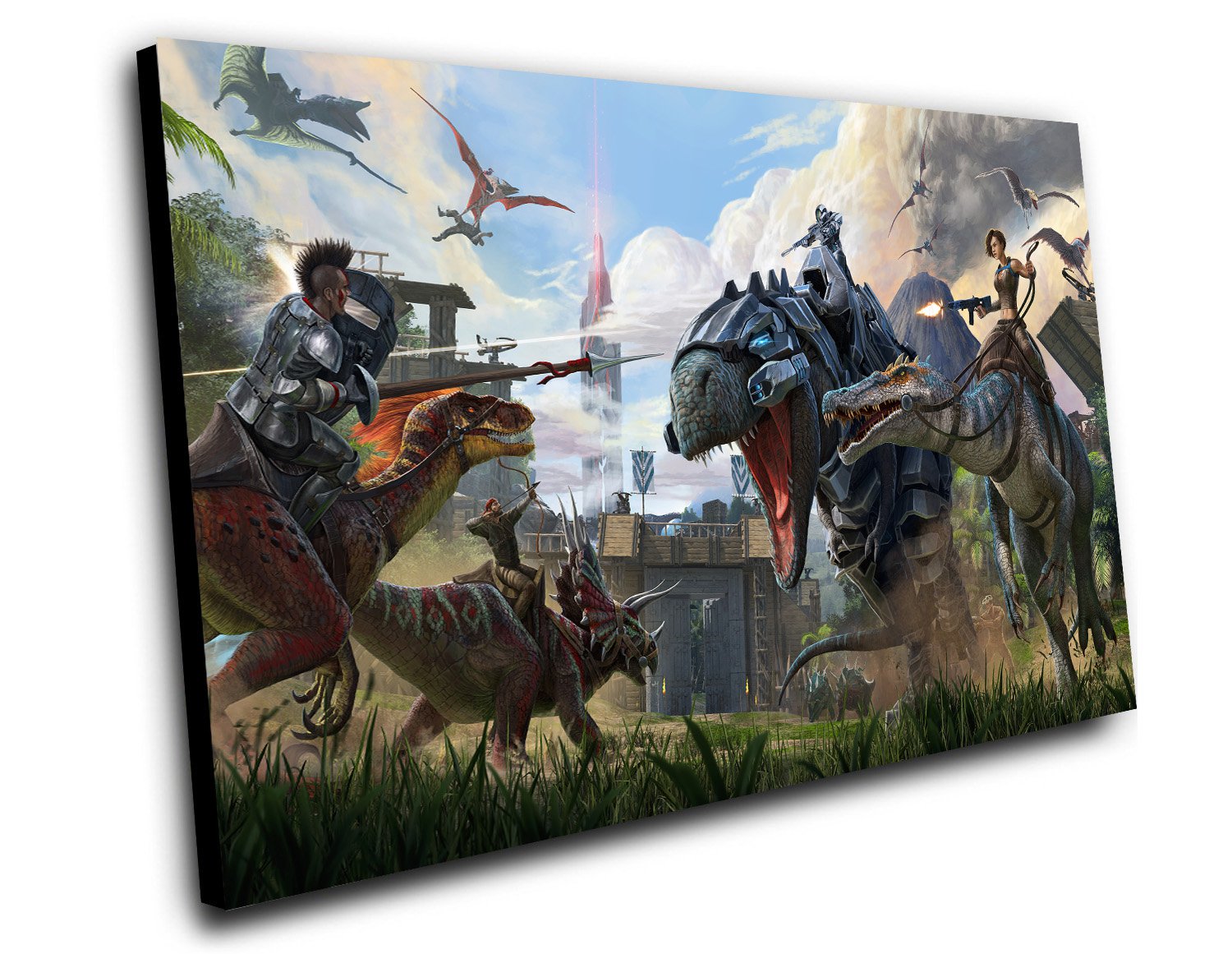 ARK  Survival Evolved Game  12"x16" (30cm/40cm) Canvas Print