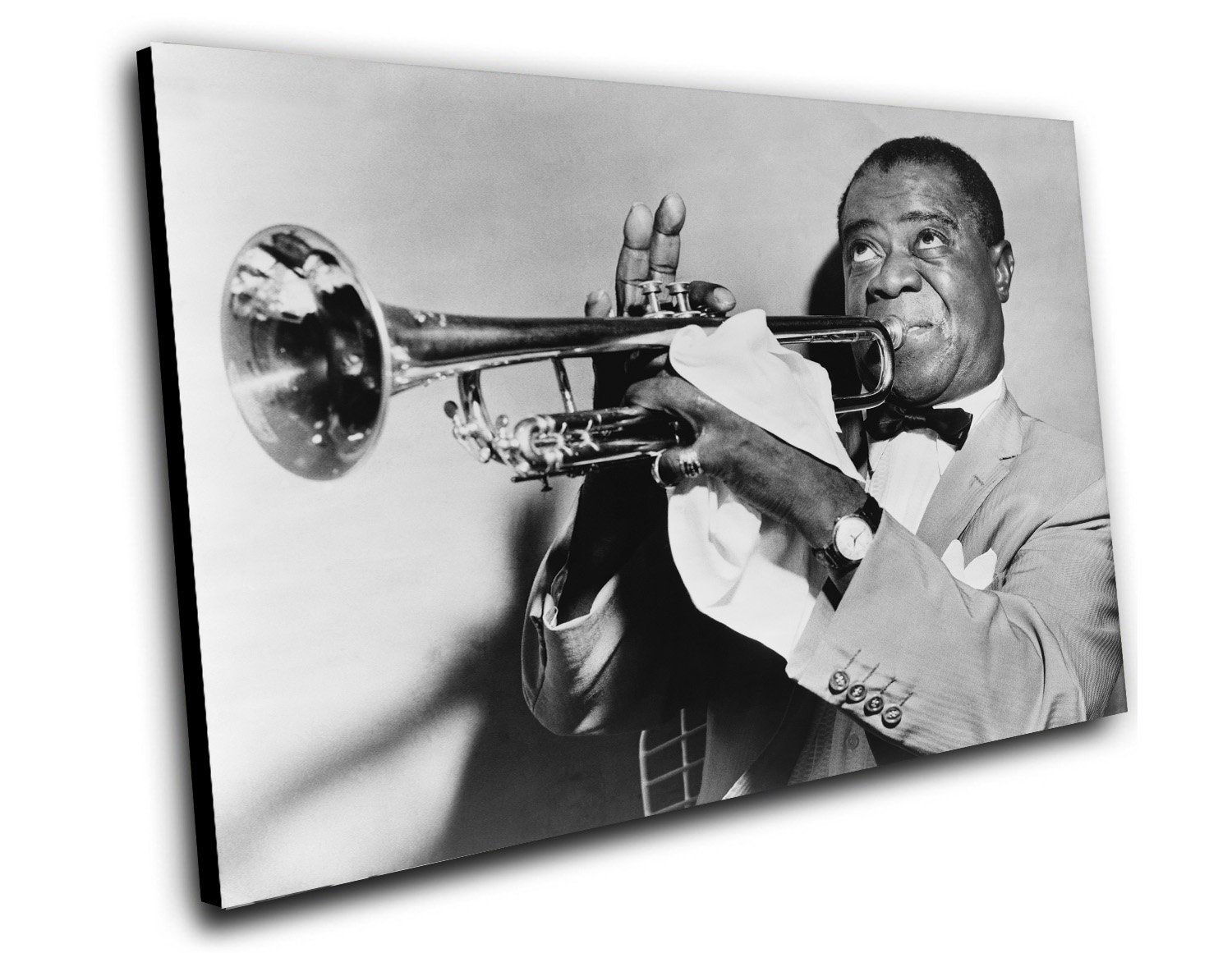 Louis Armstrong 12"x16" (30cm/40cm) Canvas Print