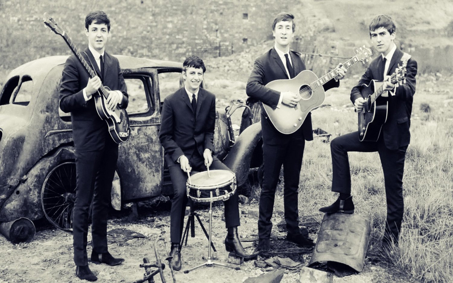 The Beatles 13"x19" (32cm/49cm) Polyester Fabric Poster