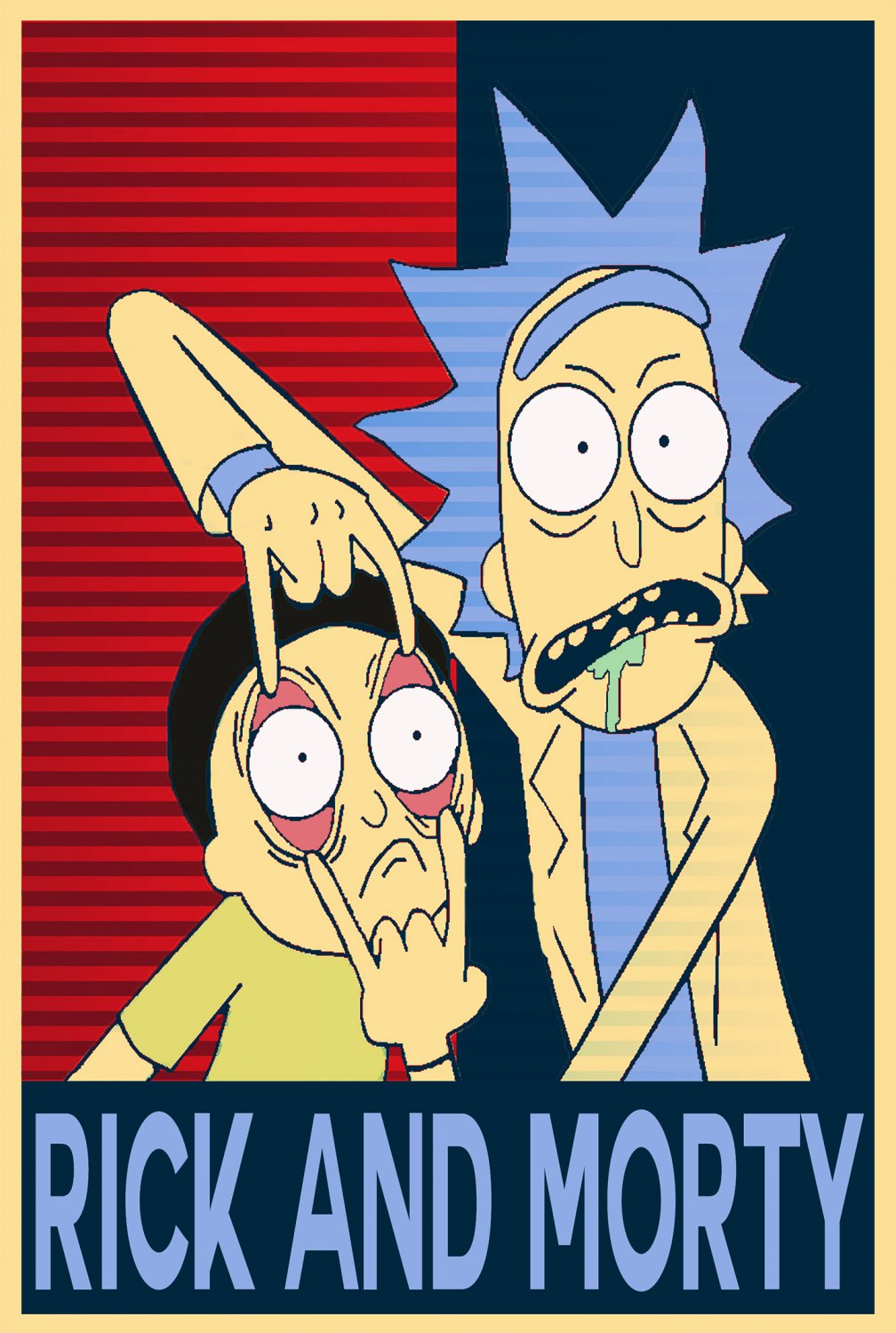 Rick and  Morty   13"x19" (32cm/49cm) Polyester Fabric Poster