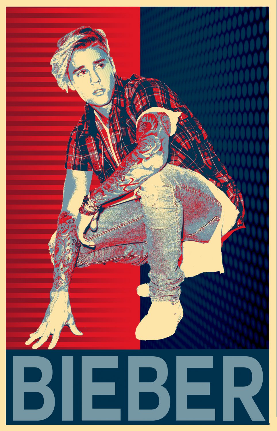 Justin Bieber 13"x19" (32cm/49cm) Polyester Fabric Poster