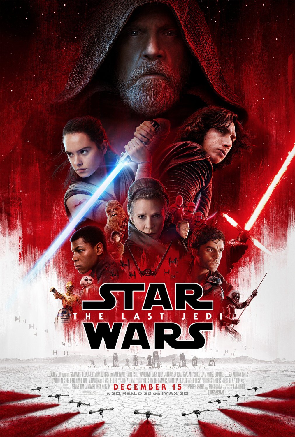 Star Wars the Last Jedi 13"x19" (32cm/49cm) Polyester Fabric Poster