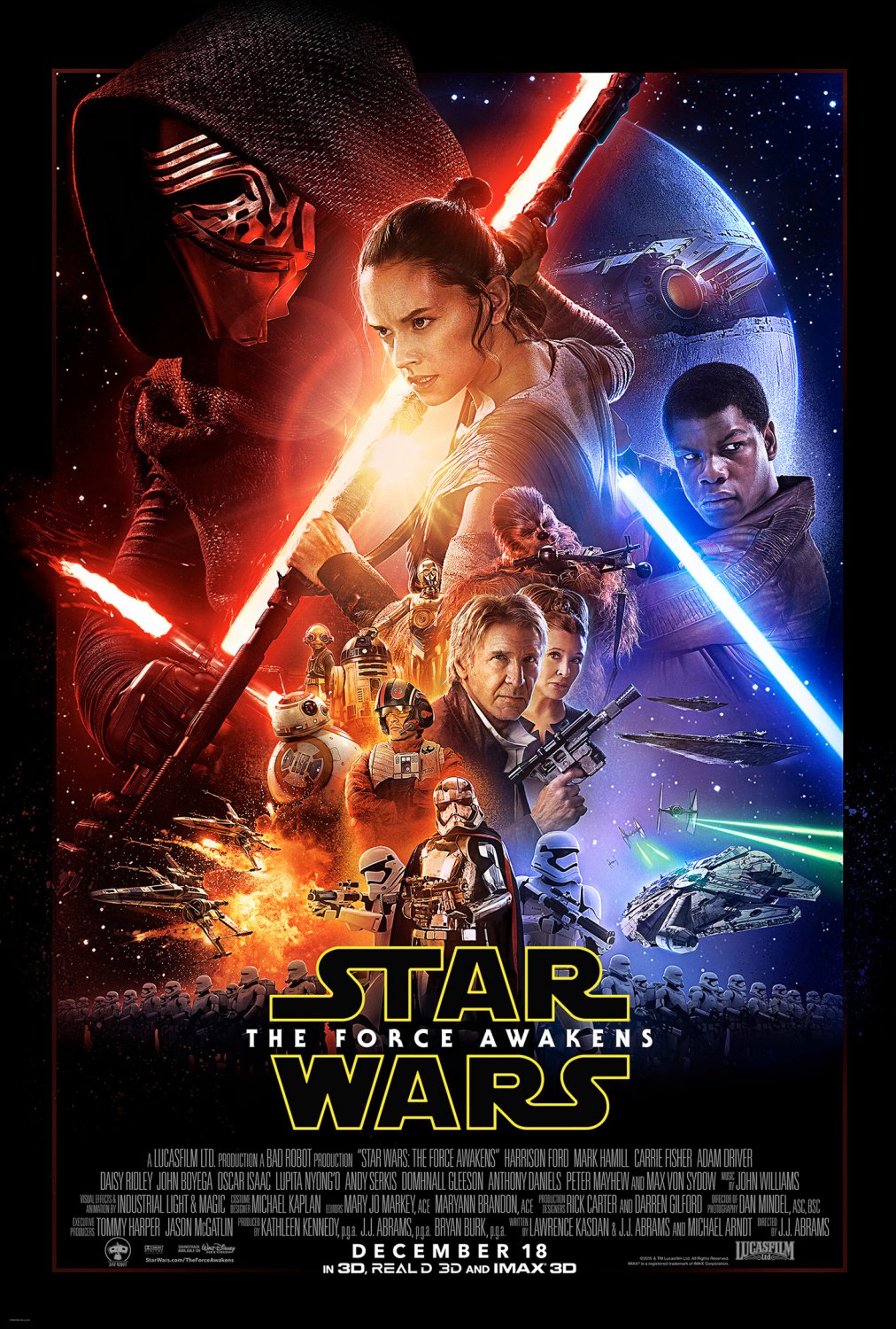 Star Wars the Last Jedi 13"x19" (32cm/49cm) Polyester Fabric Poster
