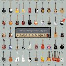 Visual Compendium of Guitars Chart  18"x28" (45cm/70cm) Poster
