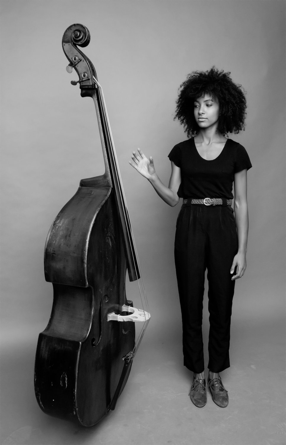 Esperanza Spalding 13"x19" (32cm/49cm) Polyester Fabric Poster