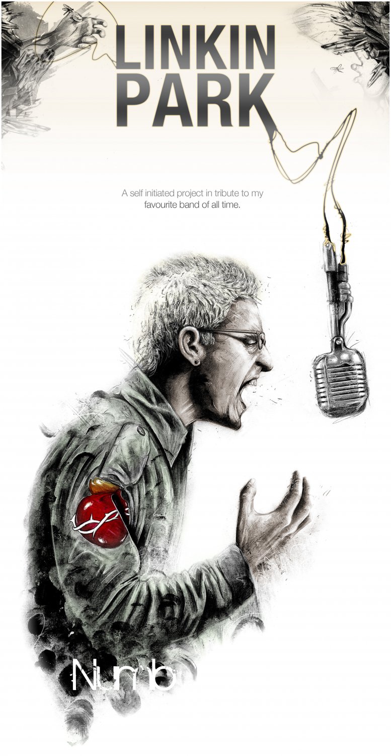 Linkin Park 13"x19" (32cm/49cm) Polyester Fabric Poster