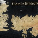 Game of Thrones Map  18"x28" (45cm/70cm) Canvas Print