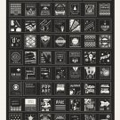 Stylistic Survey of Graphic Design Chart 18"x28" (45cm/70cm) Canvas Print