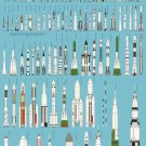 Rockets of the World Chart  18"x28" (45cm/70cm) Poster