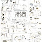 The Chart of Hand Tools  18"x28" (45cm/70cm) Poster