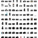 A Visual Compendium of Cameras Chart  18"x28" (45cm/70cm) Canvas Print