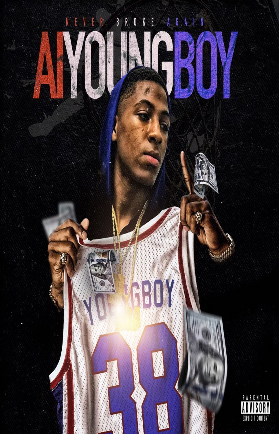 AI YoungBoy 13"x19" (32cm/49cm) Polyester Fabric Poster