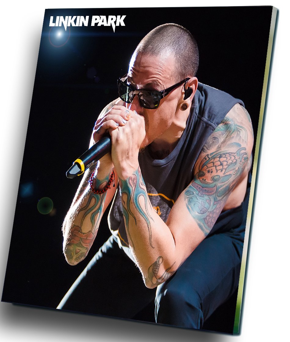 Linkin Park Chester  Bennington  12"x16" (30cm/40cm) Canvas Print