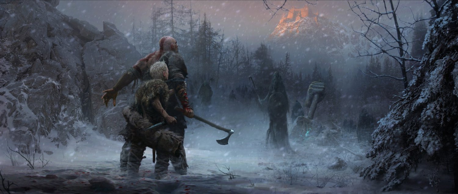 God of War 2018 Game 18"x28" (45cm/70cm) Poster