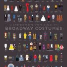A Comprehensive Curtain Call of Broadway Costumes Chart 18"x28" (45cm/70cm) Poster