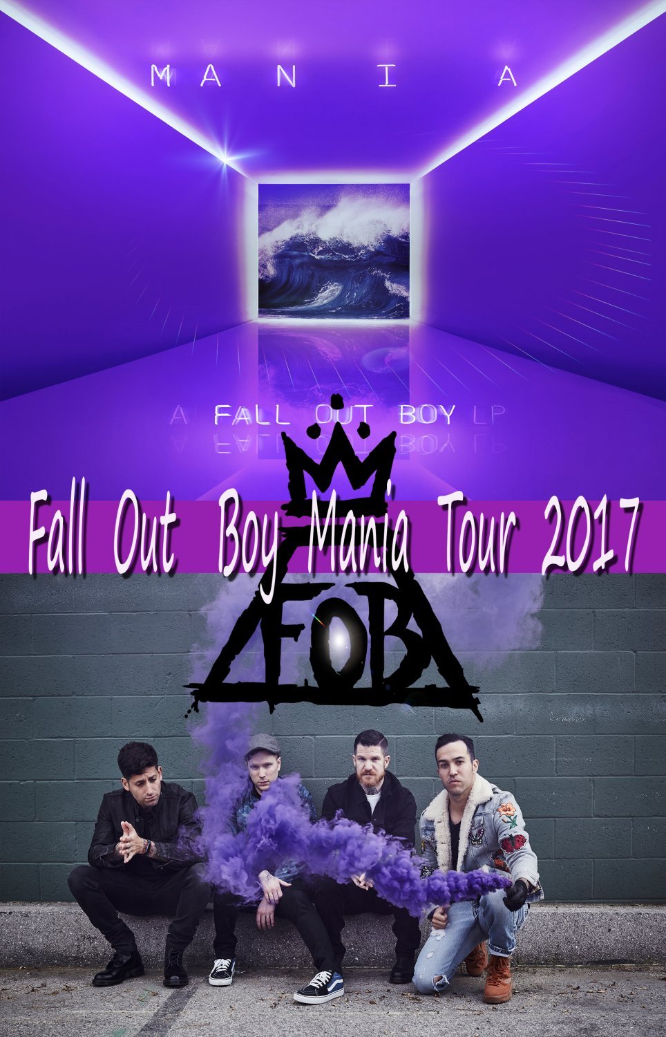 Fall Out Boy Mania Tour 13"x19" (32cm/49cm) Canvas Print