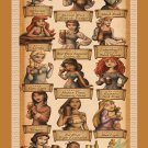 How Disney Princess Celebrate Oktoberfest Chart  13"x19" (32cm/49cm) Polyester Fabric Poster