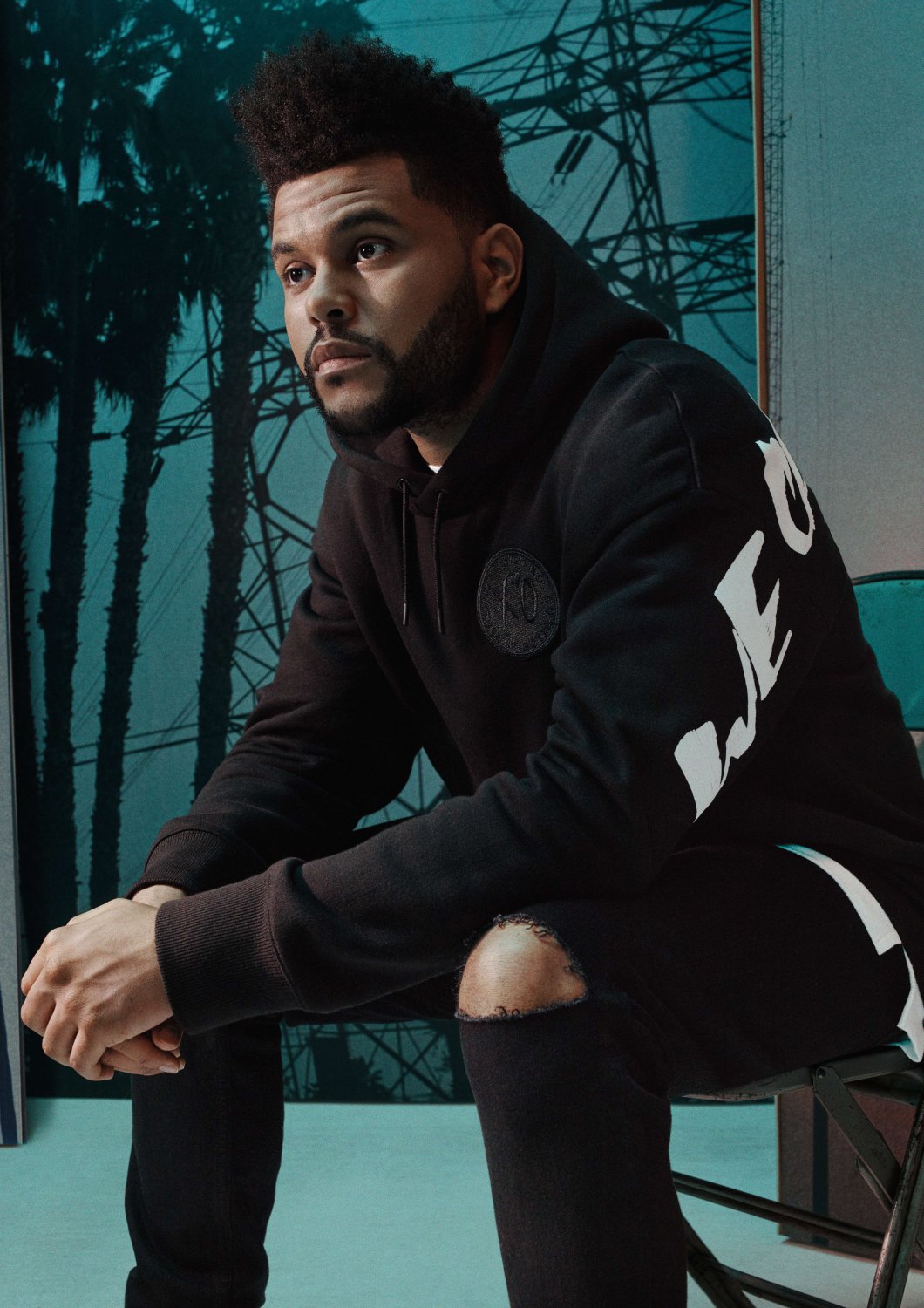 The Weeknd 13"x19" (32cm/49cm) Polyester Fabric Poster
