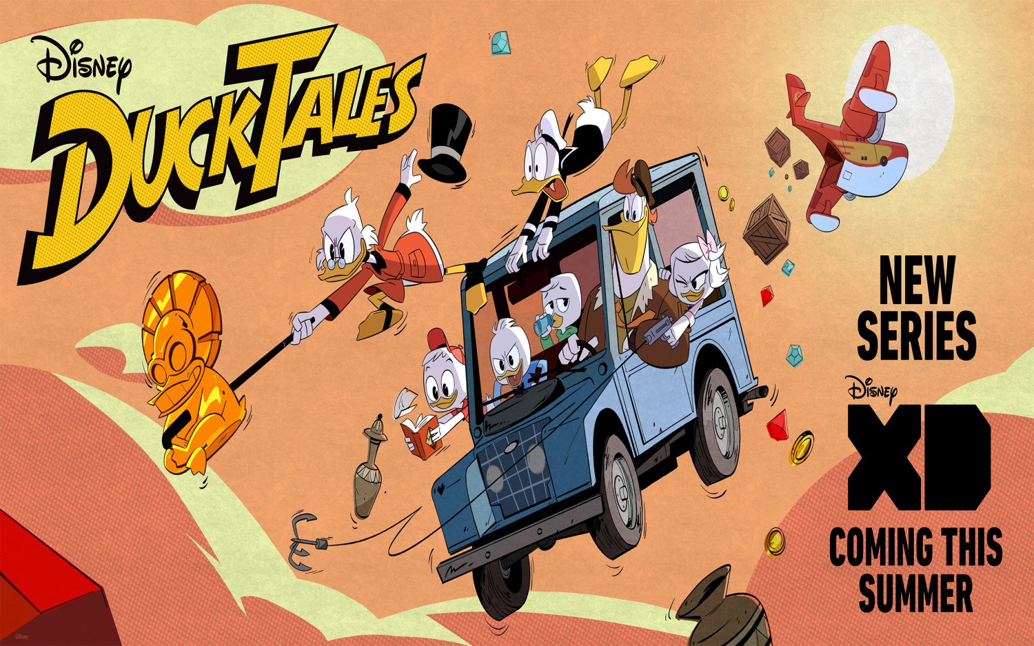 DuckTales  TV series  13"x19" (32cm/49cm) Polyester Fabric Poster
