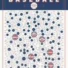The Meticulous Metric of Baseball Team Names Chart  18"x28" (45cm/70cm) Poster