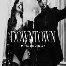 Anitta J Balvin Downtown​​  13"x19" (32cm/49cm) Polyester Fabric Poster