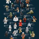 Lego Star Wars Asset Chart  18"x28" (45cm/70cm) Canvas Print