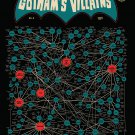 The Myriad Monikers of Gotham's Villains Chart  18"x28" (45cm/70cm) Poster