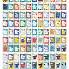 A Visual Compendium of Baseball Uniforms Chart 18"x28" (45cm/70cm) Poster