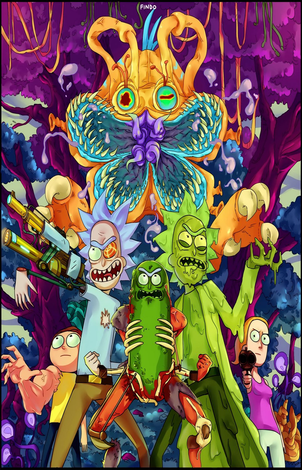 Rick and Morty 18"x28" (45cm/70cm) Canvas Print