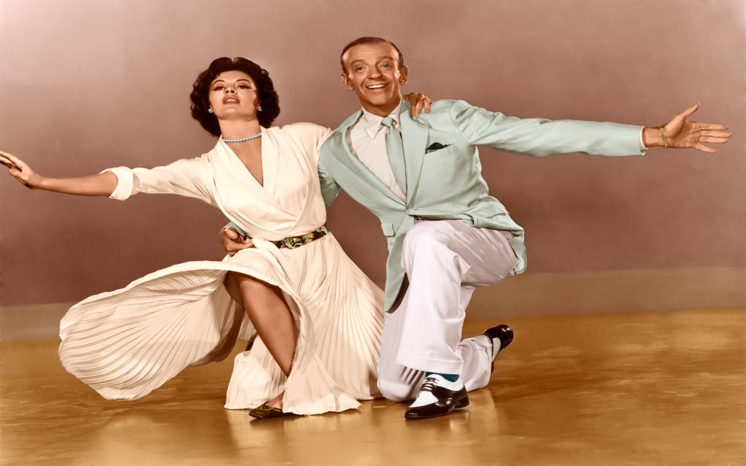 Cyd Charisse Fred Astaire 18"x28" (45cm/70cm) Canvas Print
